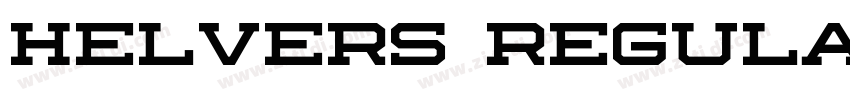 Helvers Regular字体转换
